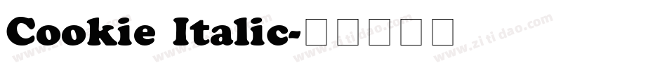 Cookie Italic字体转换